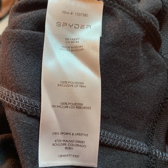 Spyder Women’s Black Pullover Zip Mock Neck Running Activewear Top. - Picture 6 of 8